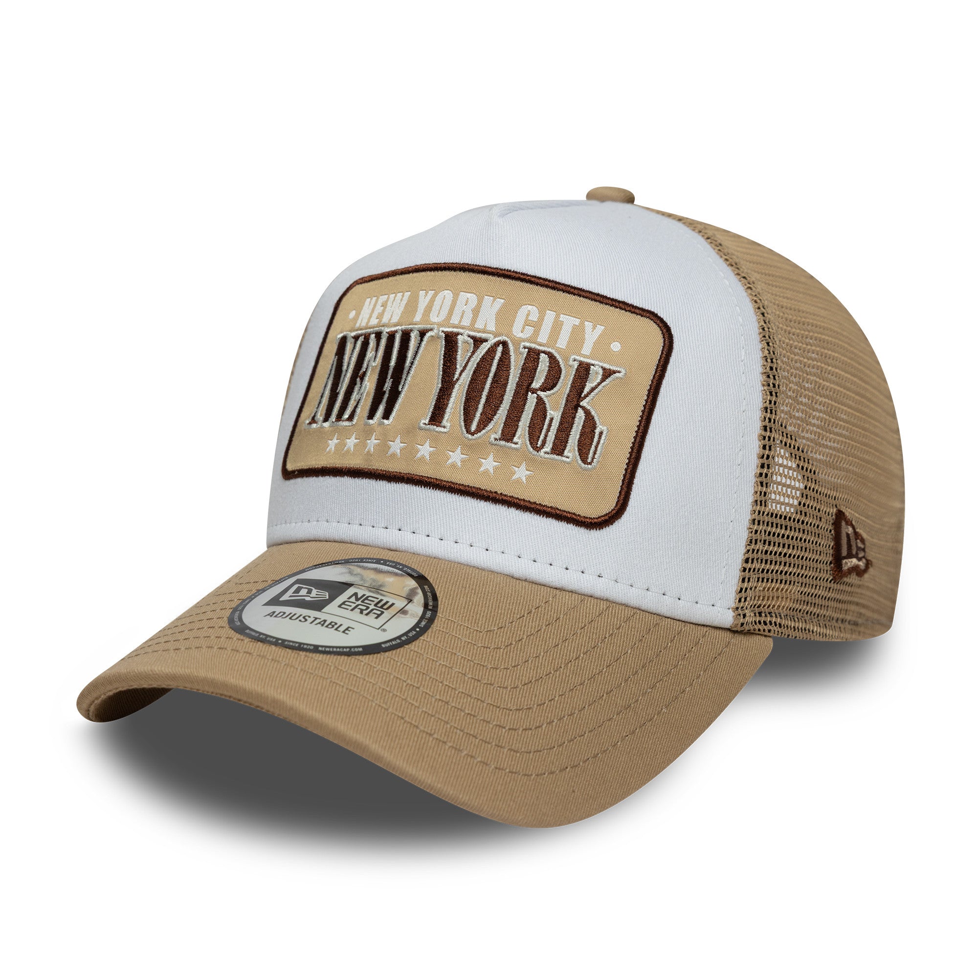 New Era - Location Patch A-Frame Trucker Cap - Camel - Headz Up 
