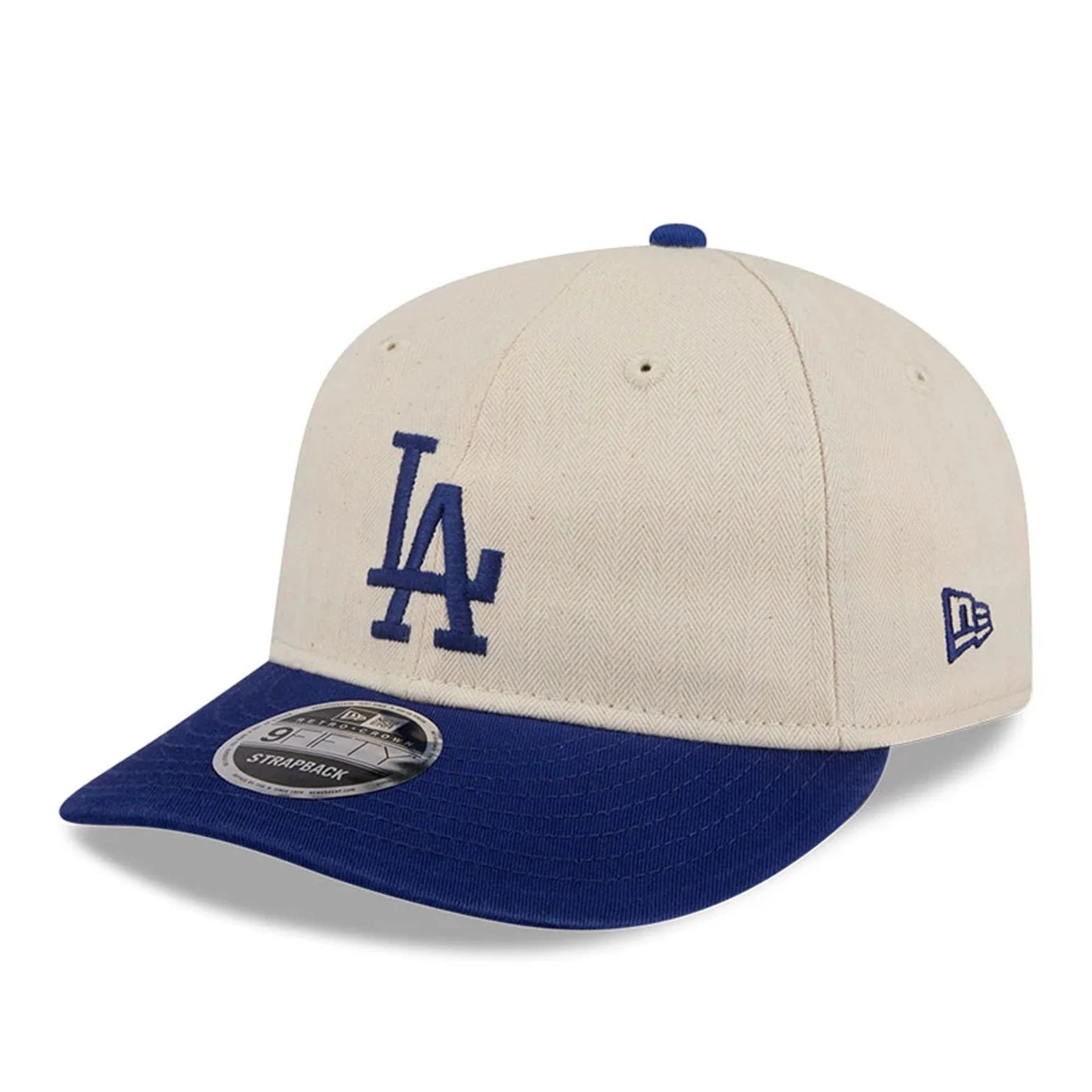 New Era - 9FIFTY Retro Crown - Los Angeles Dodgers - Herringbone - Off White - Headz Up 