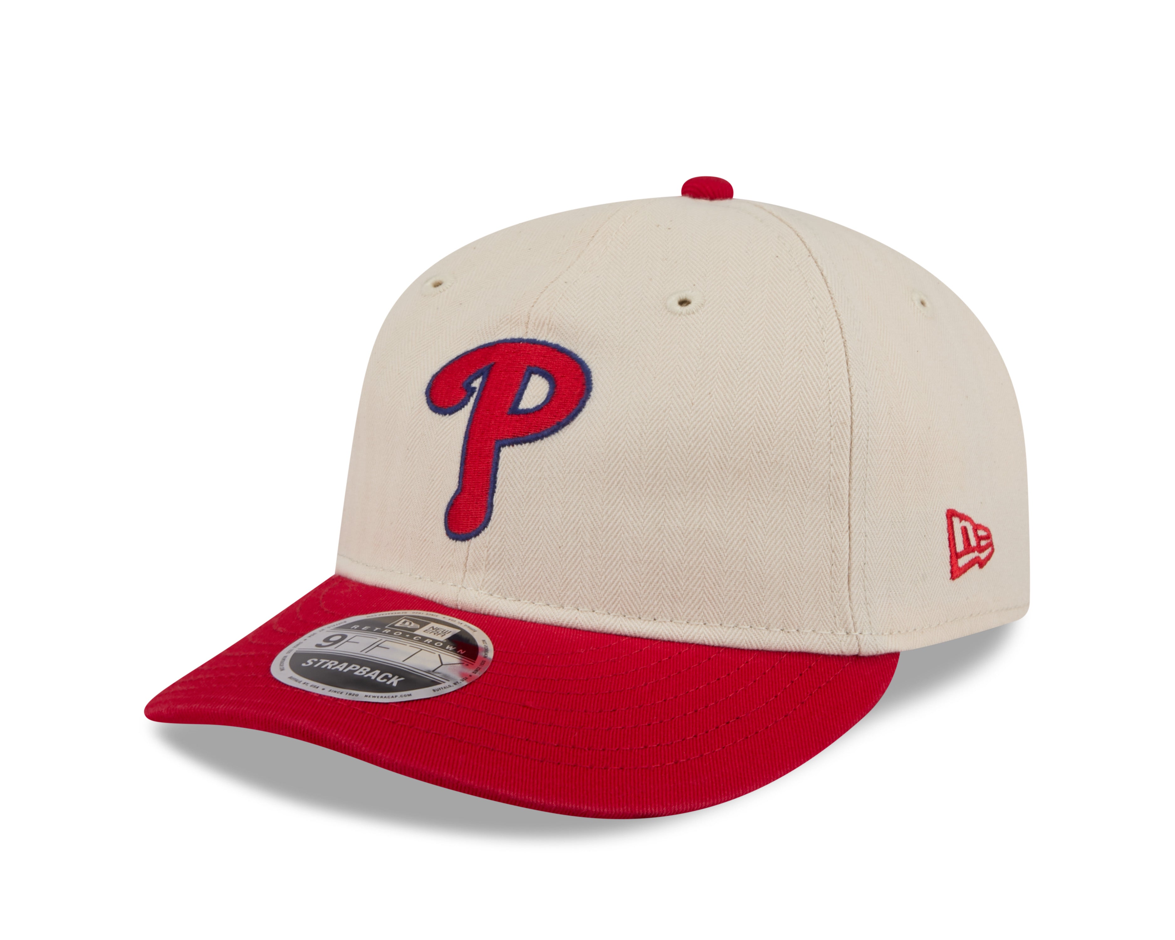 New Era - 9FIFTY Retro Crown - Philadelphia Phillies - Herringbone - Off White - Headz Up 