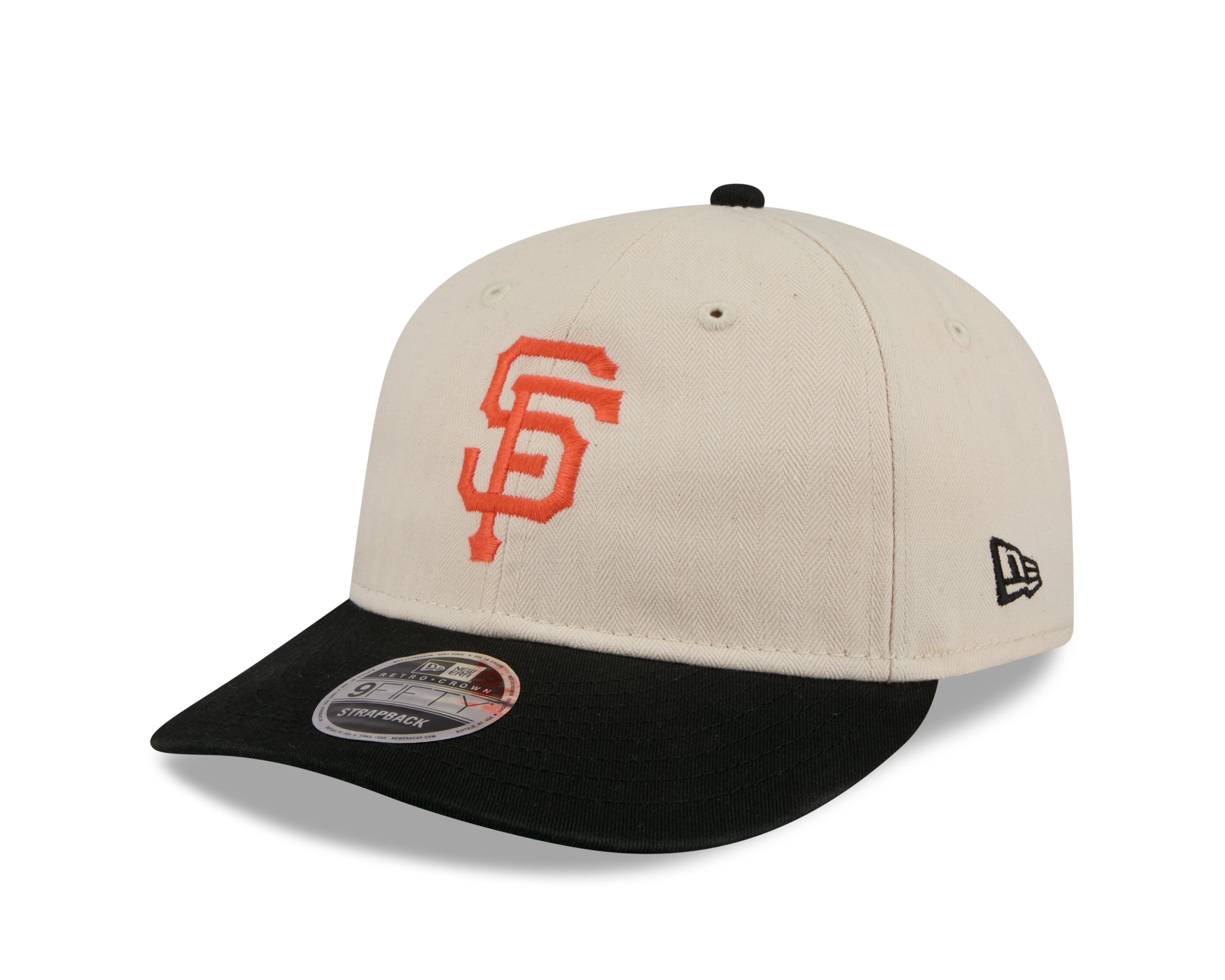 New Era - 9FIFTY Retro Crown - San Francisco Giants - Herringbone - Off White - Headz Up 