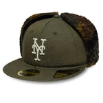 New Era - 59FIFTY Fitted Cap - New York Mets - Camo Dog Ear - Olive - Headz Up 