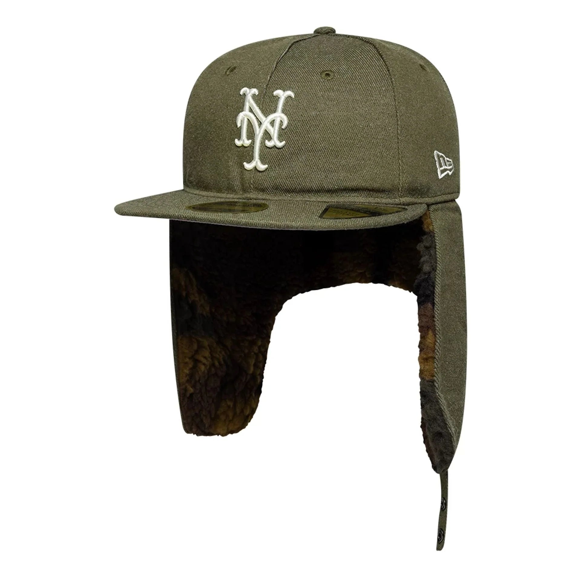 New Era - 59FIFTY Fitted Cap - New York Mets - Camo Dog Ear - Olive - Headz Up 