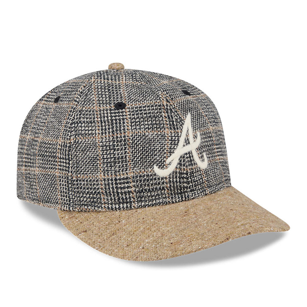 New Era - 59FIFTY  Retro Crown - Vintage Tweed - Atlanta Braves - Grey/Khaki - Headz Up 