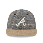 New Era - 59FIFTY  Retro Crown - Vintage Tweed - Atlanta Braves - Grey/Khaki - Headz Up 