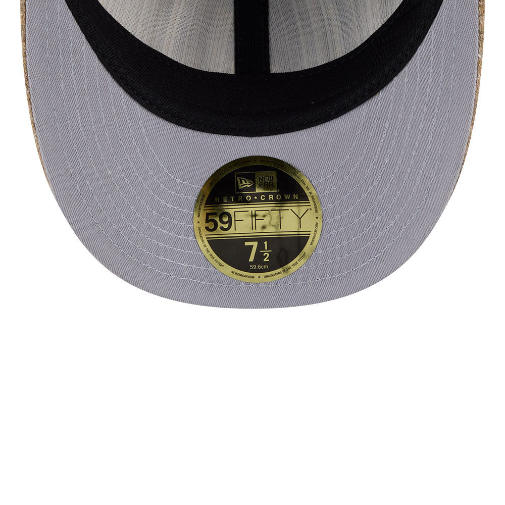 New Era - 59FIFTY  Retro Crown - Vintage Tweed - Atlanta Braves - Grey/Khaki - Headz Up 