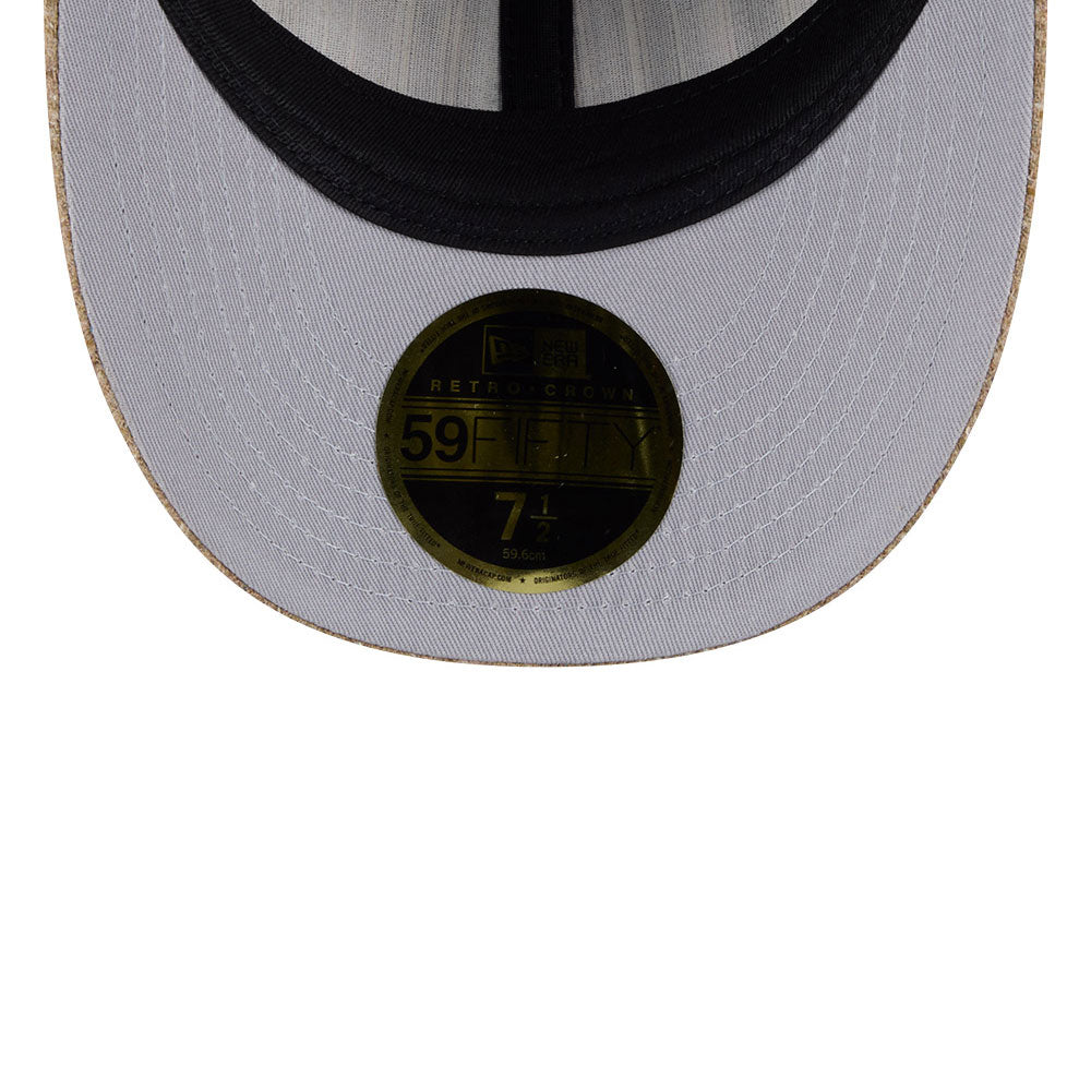 New Era 59FIFTY retro kappe i vintage tweed med New York Yankees logo i grå og khaki farver.