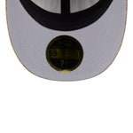 New Era 59FIFTY retro kappe i vintage tweed med New York Yankees logo i grå og khaki farver.