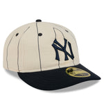 New Era - 59FIFTY  Retro Crown - LINEN - New York Yankees Cooperstown - Off White/Navy - Headz Up 