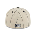 New Era - 59FIFTY  Retro Crown - LINEN - New York Yankees Cooperstown - Off White/Navy - Headz Up 