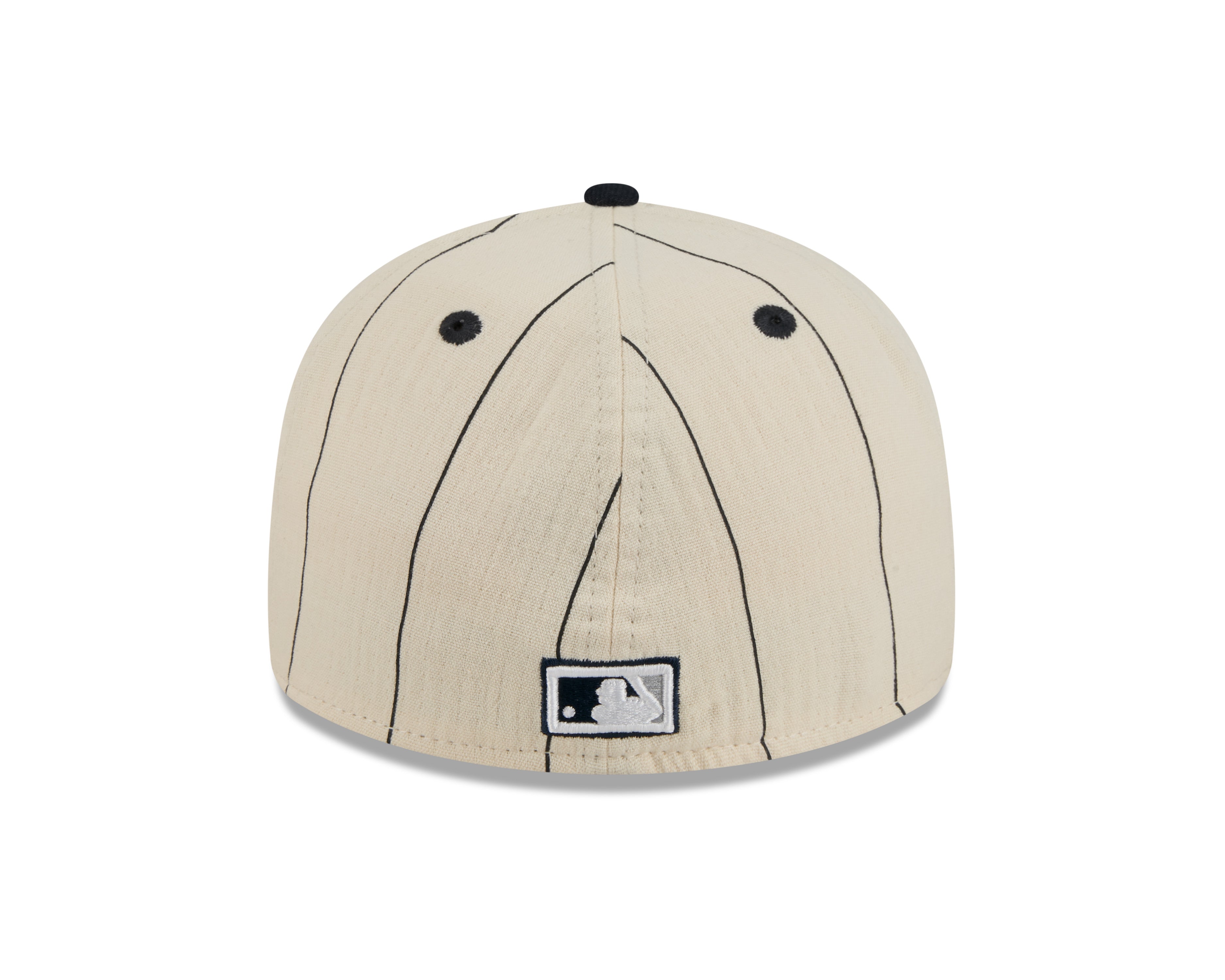 New Era - 59FIFTY  Retro Crown - LINEN - New York Yankees Cooperstown - Off White/Navy - Headz Up 