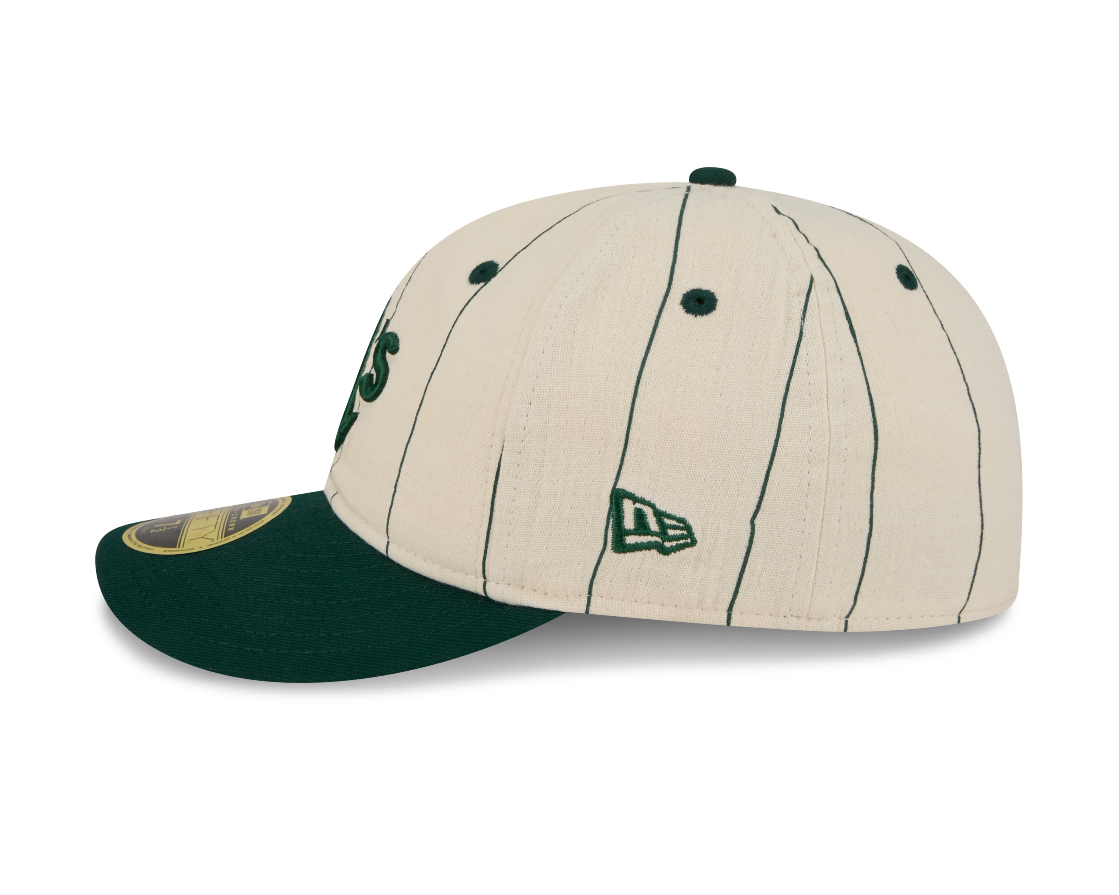 New Era - 59FIFTY  Retro Crown - LINEN - Oakland Athletics - Off White/Green - Headz Up 