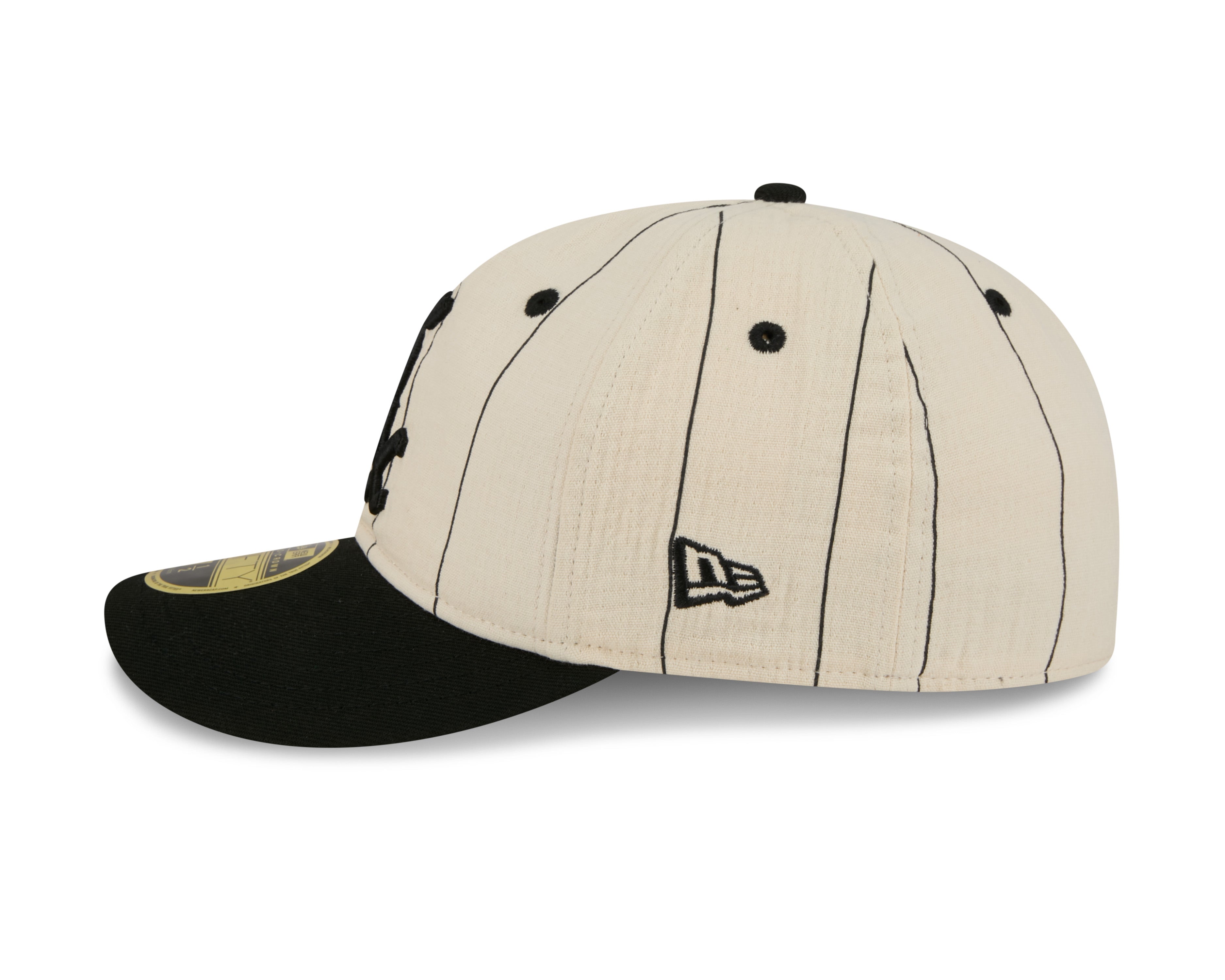 New Era - 59FIFTY  Retro Crown - LINEN - Chicago White Sox - Off White/Black - Headz Up 