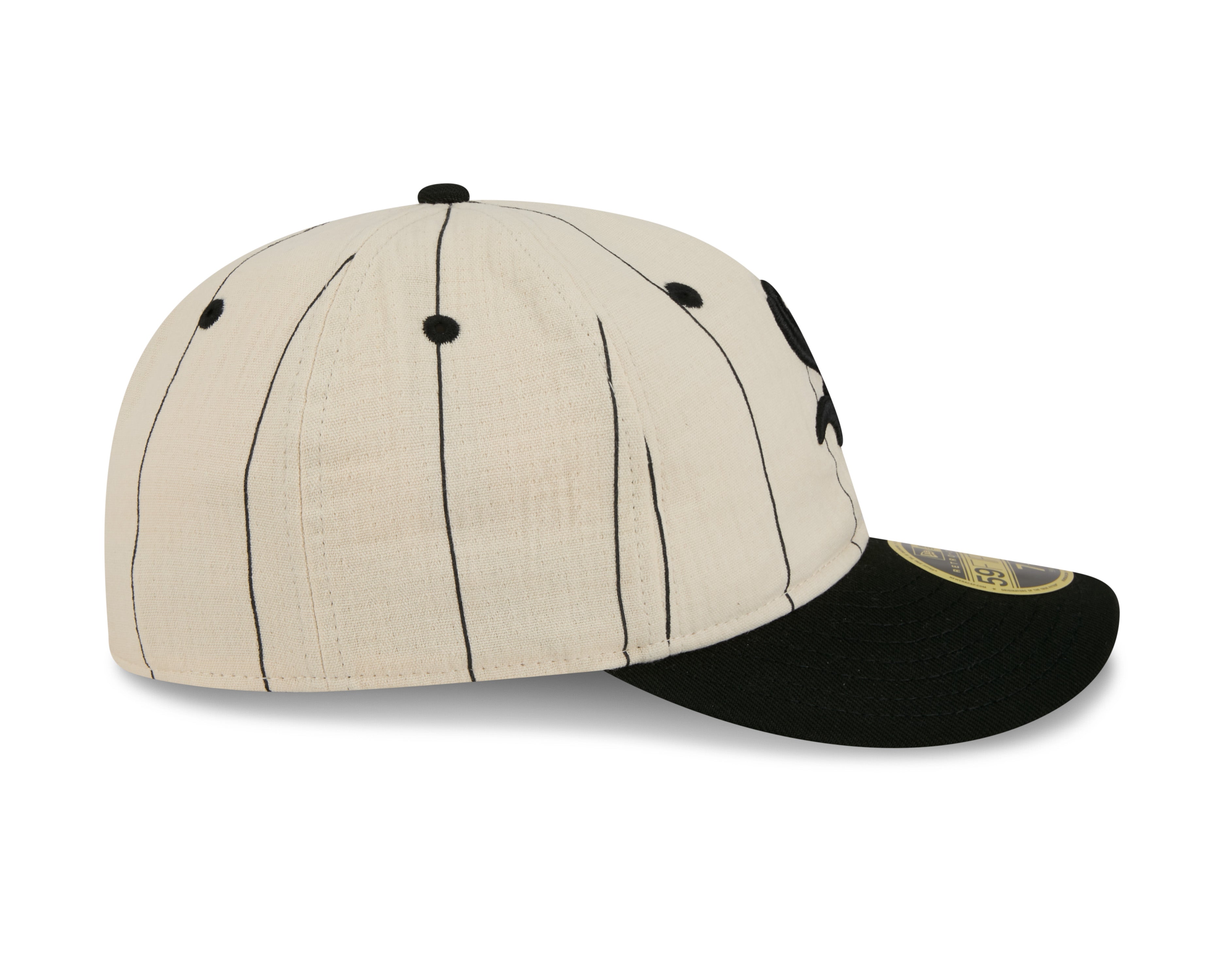 New Era - 59FIFTY  Retro Crown - LINEN - Chicago White Sox - Off White/Black - Headz Up 