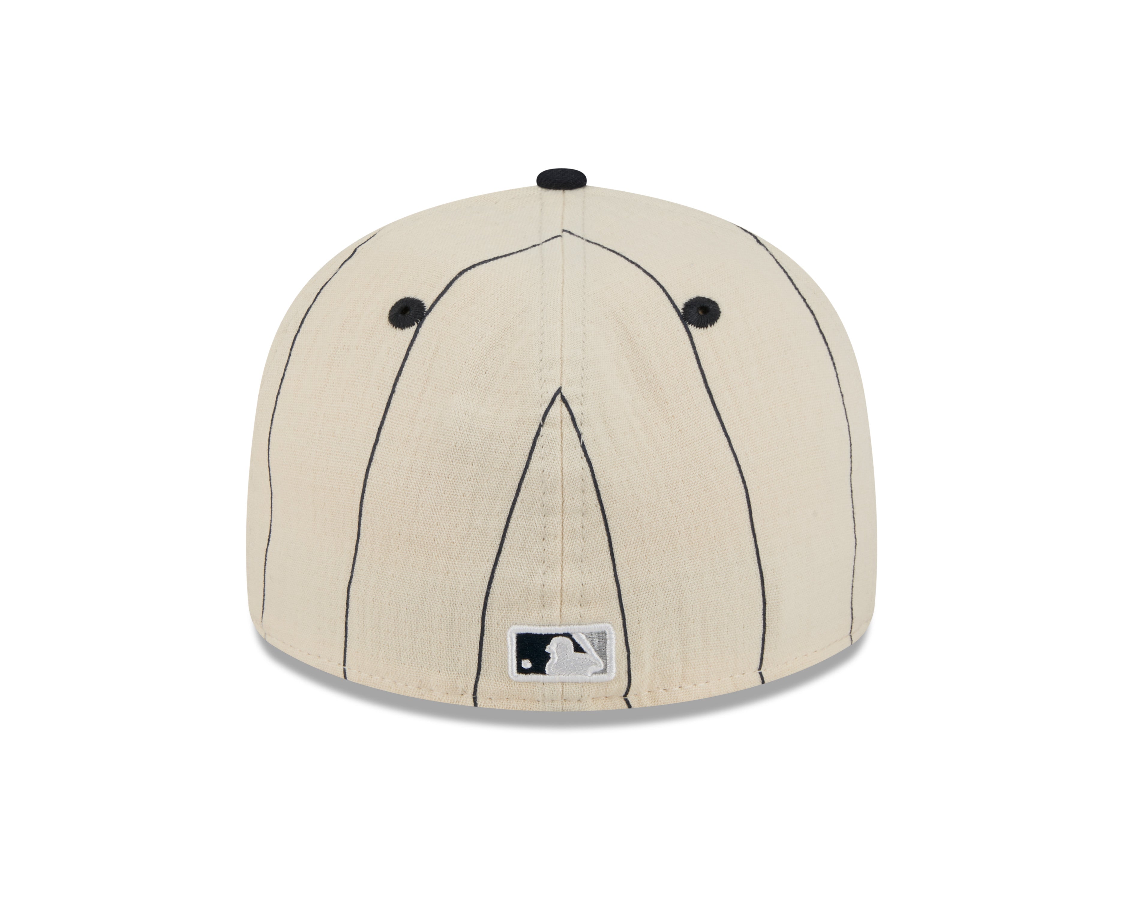 New Era - 59FIFTY  Retro Crown - LINEN - New York Yankees Original Logo - Off White/Navy - Headz Up 