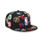 New Era - 59FIFTY - ALL OVER NBA - Black - Headz Up 