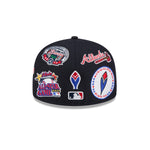 New Era - 59FIFTY - ALL OVER - Atlanta Braves - Navy - Headz Up 