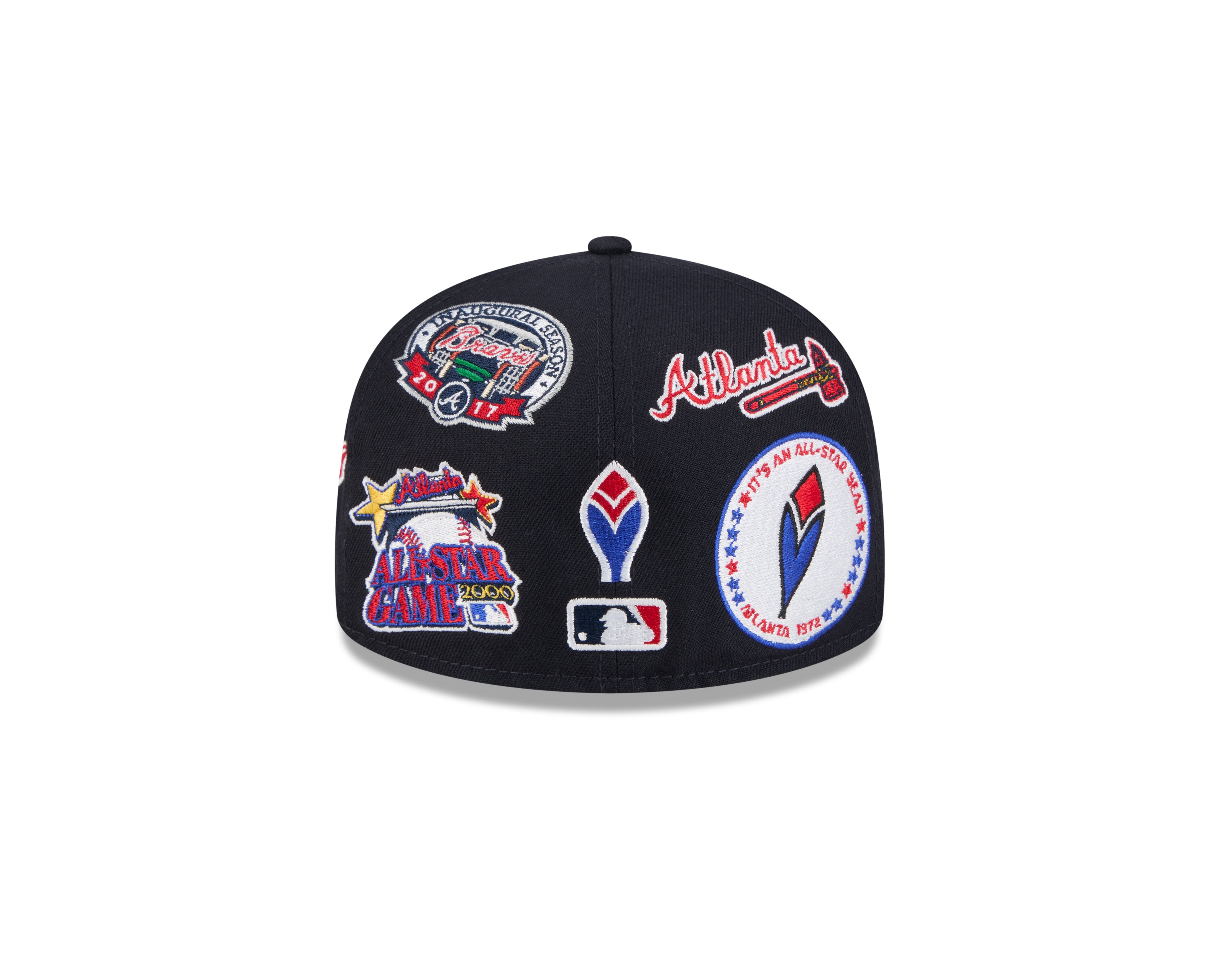 New Era - 59FIFTY - ALL OVER - Atlanta Braves - Navy - Headz Up 