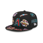 New Era - 59FIFTY - ALL OVER - Arizona Diamondbacks - Black - Headz Up 