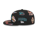 New Era - 59FIFTY - ALL OVER - Arizona Diamondbacks - Black - Headz Up 