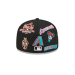 New Era - 59FIFTY - ALL OVER - Arizona Diamondbacks - Black - Headz Up 