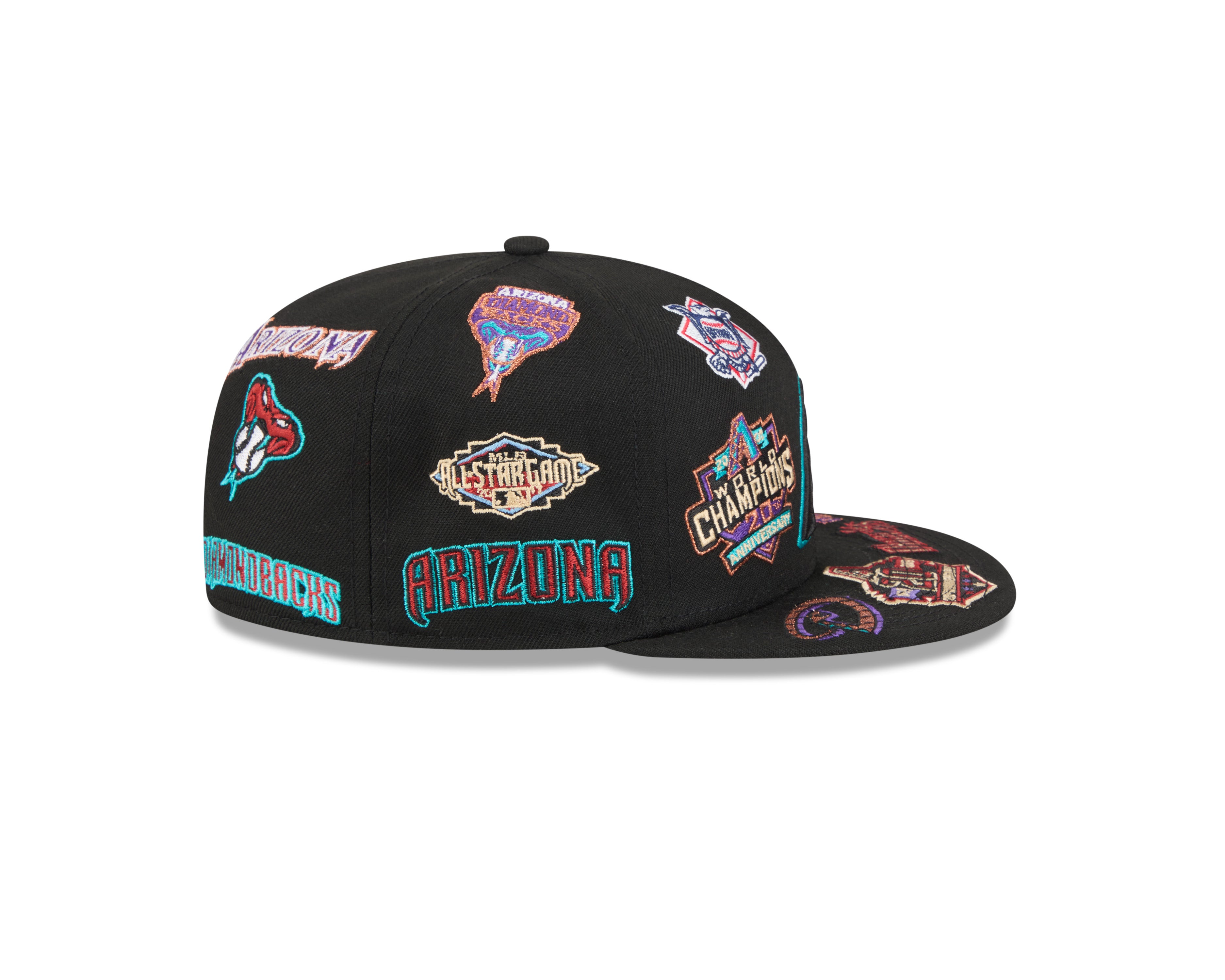 New Era - 59FIFTY - ALL OVER - Arizona Diamondbacks - Black - Headz Up 