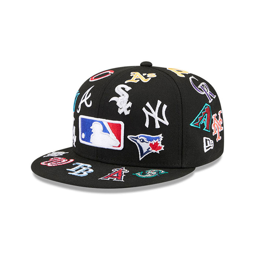 New Era - 59FIFTY - ALL OVER - MLB - Black - Headz Up 