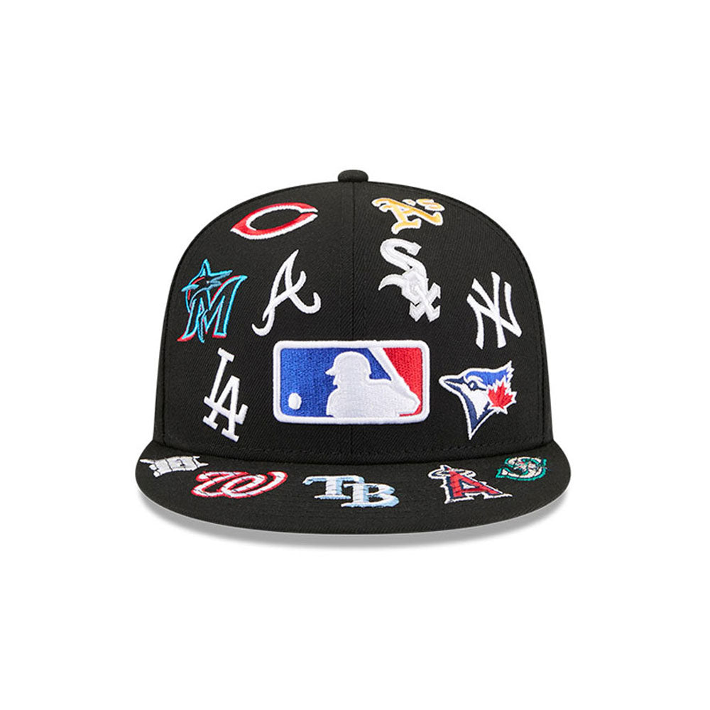 New Era - 59FIFTY - ALL OVER - MLB - Black - Headz Up 