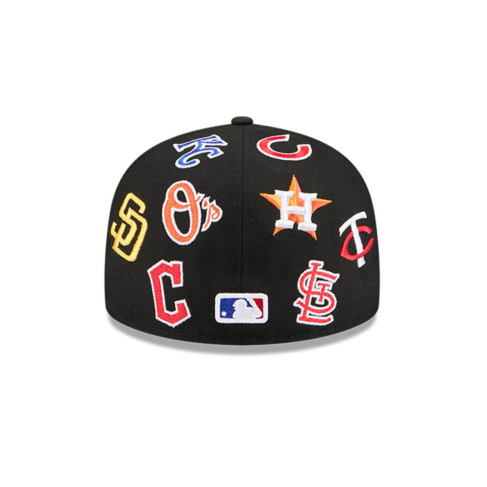 New Era - 59FIFTY - ALL OVER - MLB - Black - Headz Up 