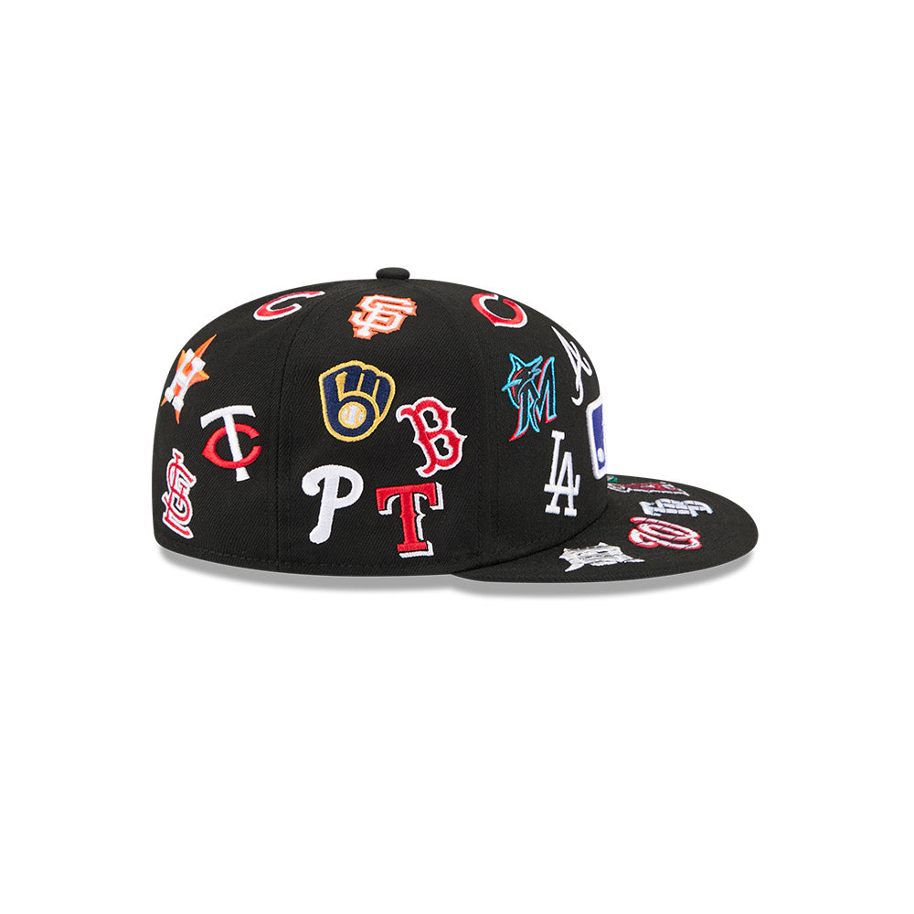 New Era - 59FIFTY - ALL OVER - MLB - Black - Headz Up 