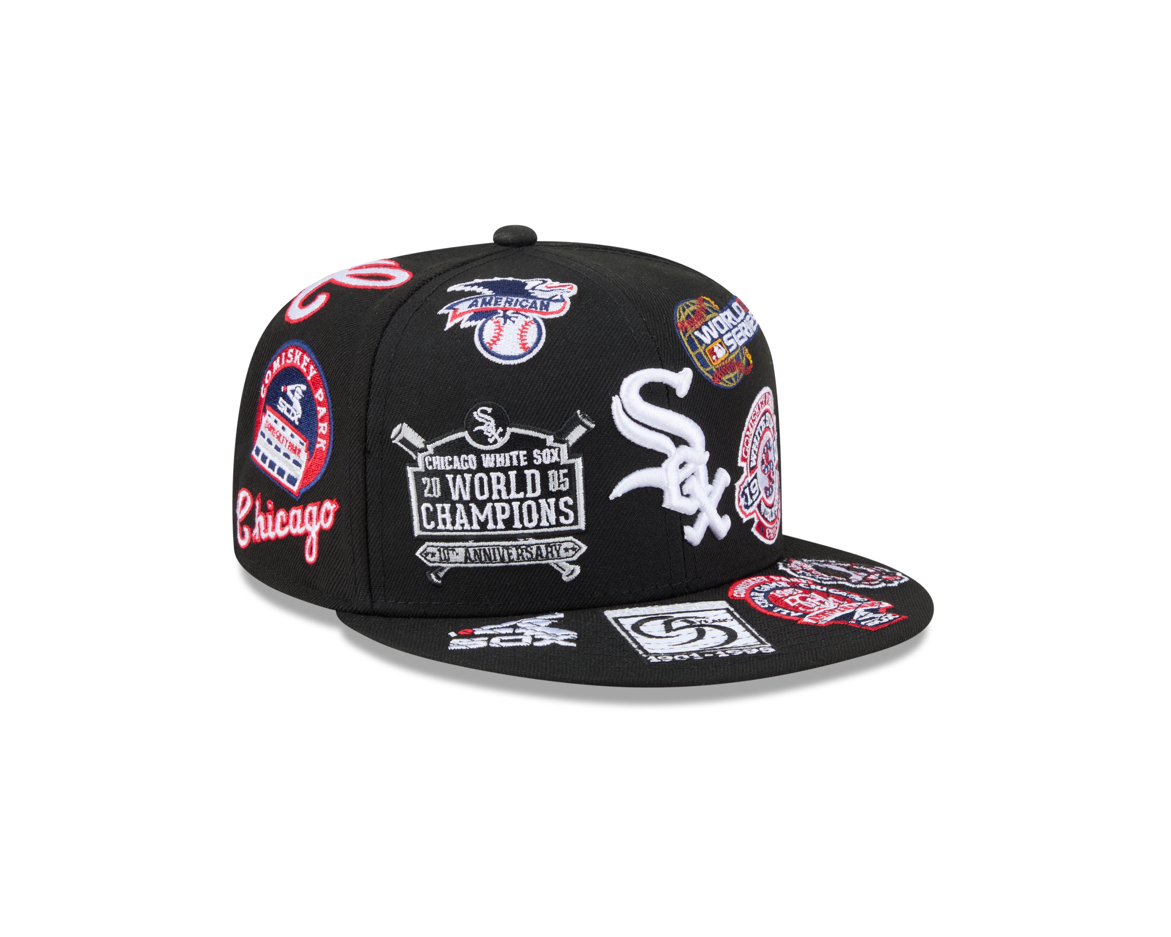New Era - 59FIFTY - ALL OVER - Chicago White Sox - Black - Headz Up 