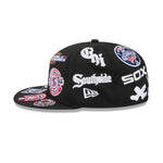 New Era - 59FIFTY - ALL OVER - Chicago White Sox - Black - Headz Up 
