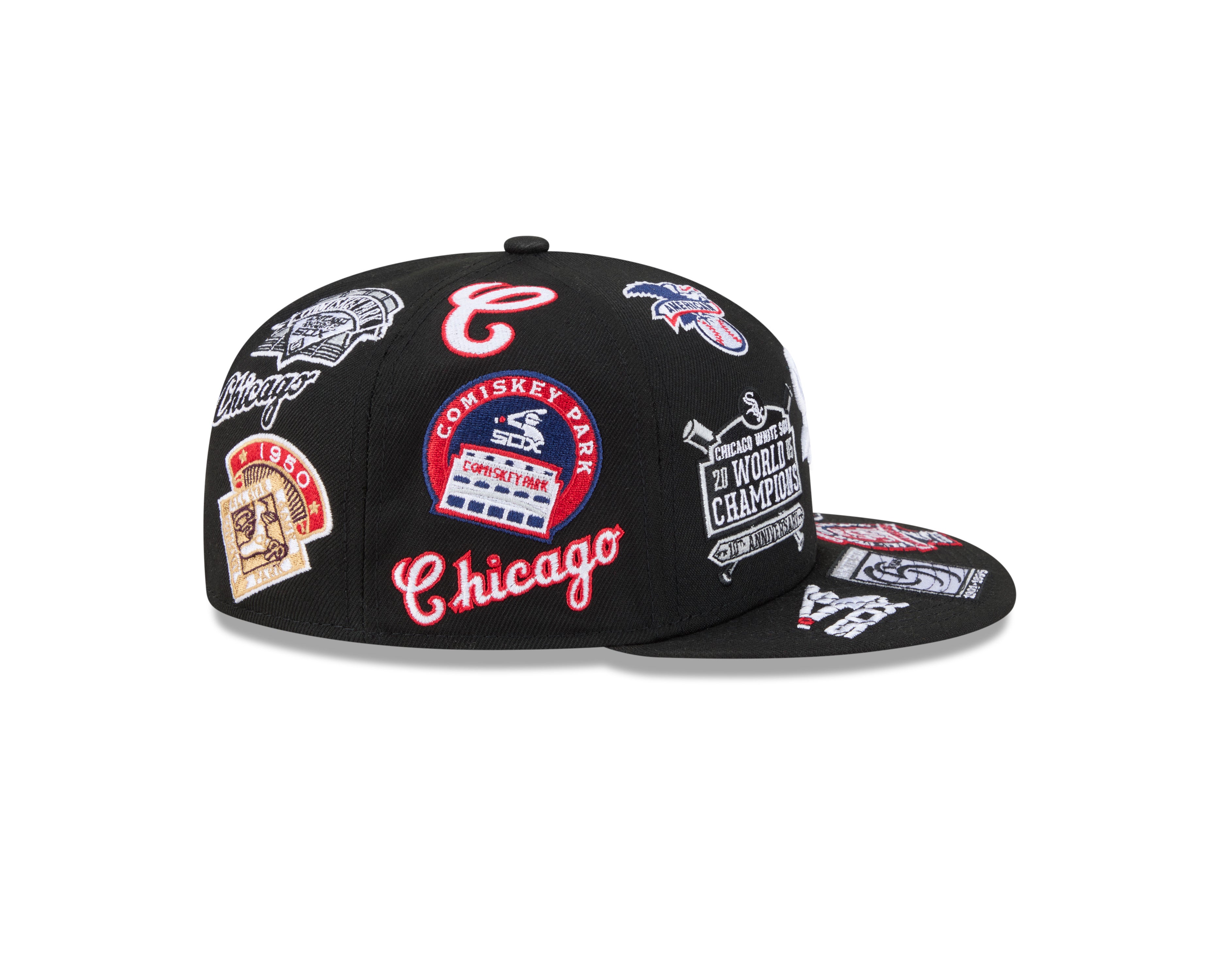 New Era - 59FIFTY - ALL OVER - Chicago White Sox - Black - Headz Up 