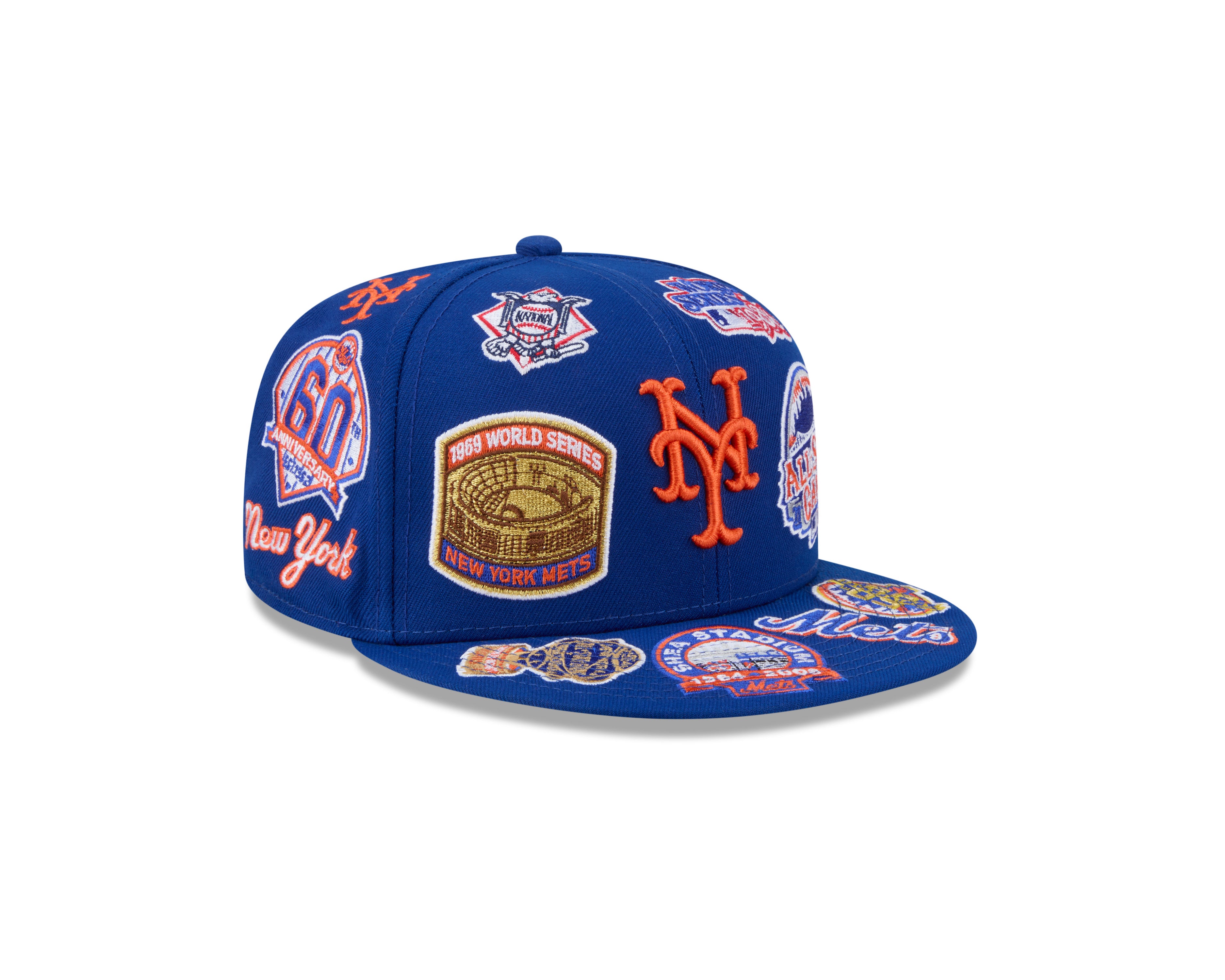 New Era - 59FIFTY - ALL OVER - New York Mets - Blue - Headz Up 