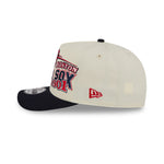 New Era 9FIFTY A-Frame Snapback kasket med Boston Red Sox logo i krom og navy farver.