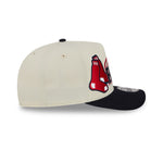 New Era 9FIFTY A-Frame snapback cap i klassiske farver med Boston Red Sox logo i chrome og navy farver.