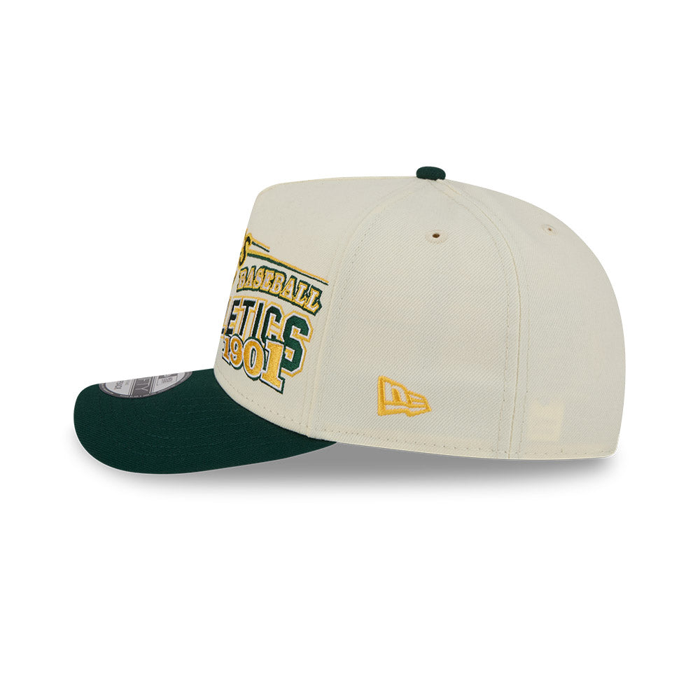 New Era - 9FIFTY A-Frame Snapback - Classics - Oakland Athletics - Chrome/Green - Headz Up 