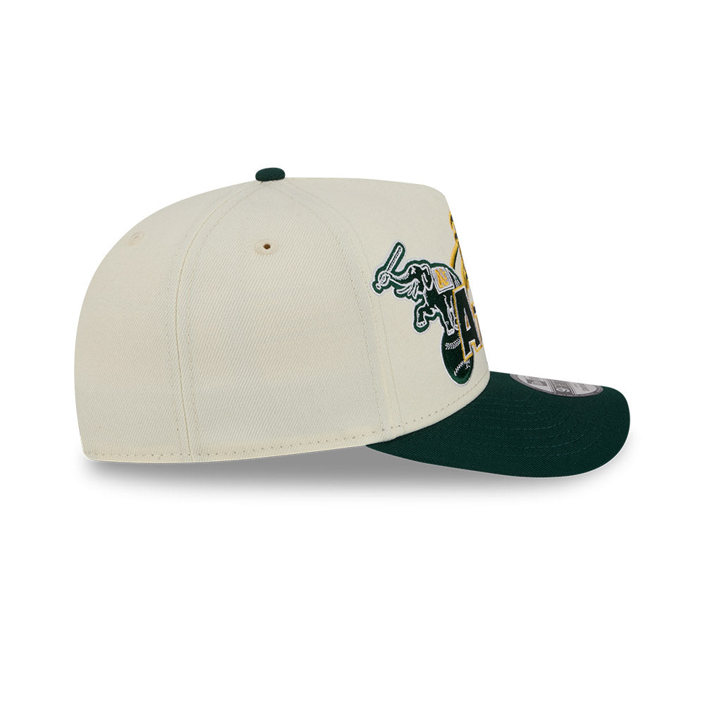 New Era - 9FIFTY A-Frame Snapback - Classics - Oakland Athletics - Chrome/Green - Headz Up 
