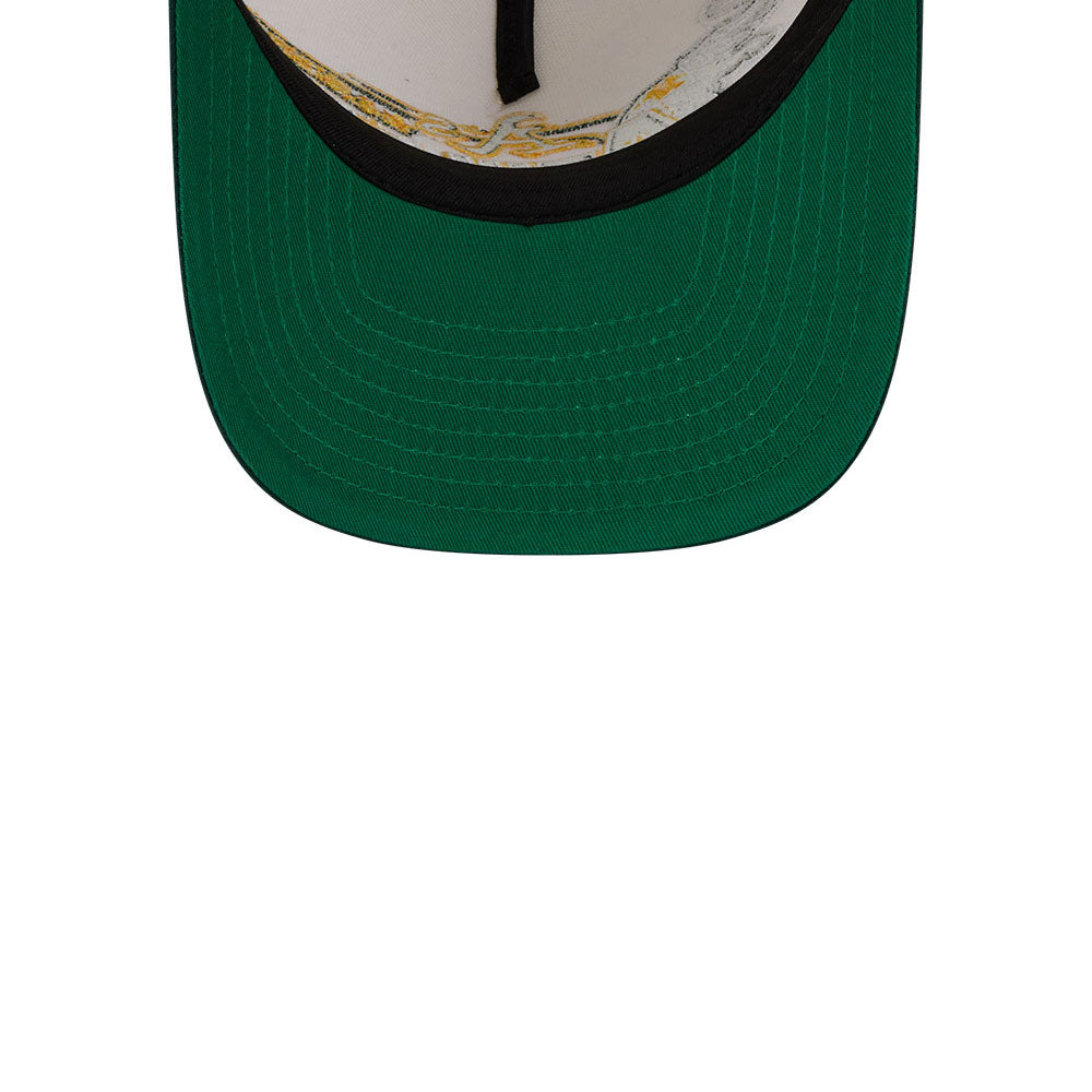 New Era - 9FIFTY A-Frame Snapback - Classics - Oakland Athletics - Chrome/Green - Headz Up 