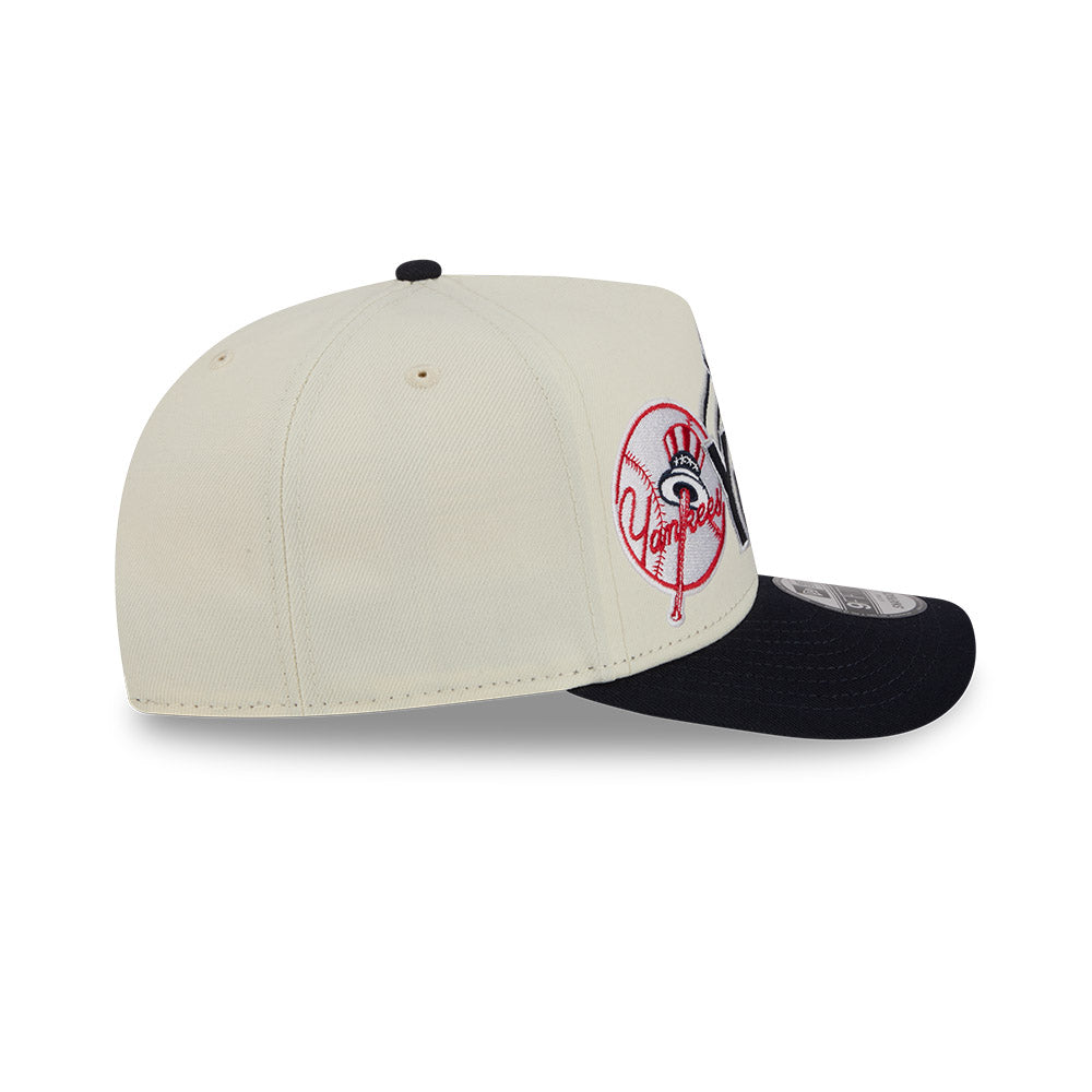 New Era - 9FIFTY A-Frame Snapback - Classics - New York Yankees - Chrome/Navy - Headz Up 