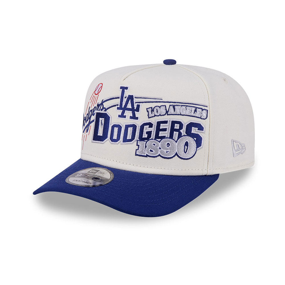 New Era - 9FIFTY A-Frame Snapback - Classics - Los Angeles Dodgers - Chrome/Blue - Headz Up 