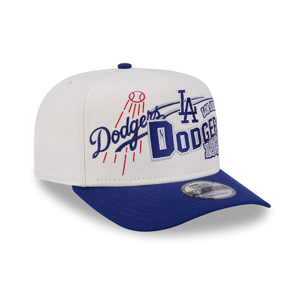 New Era - 9FIFTY A-Frame Snapback - Classics - Los Angeles Dodgers - Chrome/Blue - Headz Up 