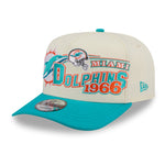 New Era - 9FIFTY A-Frame Snapback - Classics - Miami Dolphins Chrome/Teal - Headz Up 