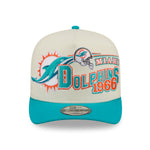 New Era - 9FIFTY A-Frame Snapback - Classics - Miami Dolphins Chrome/Teal - Headz Up 