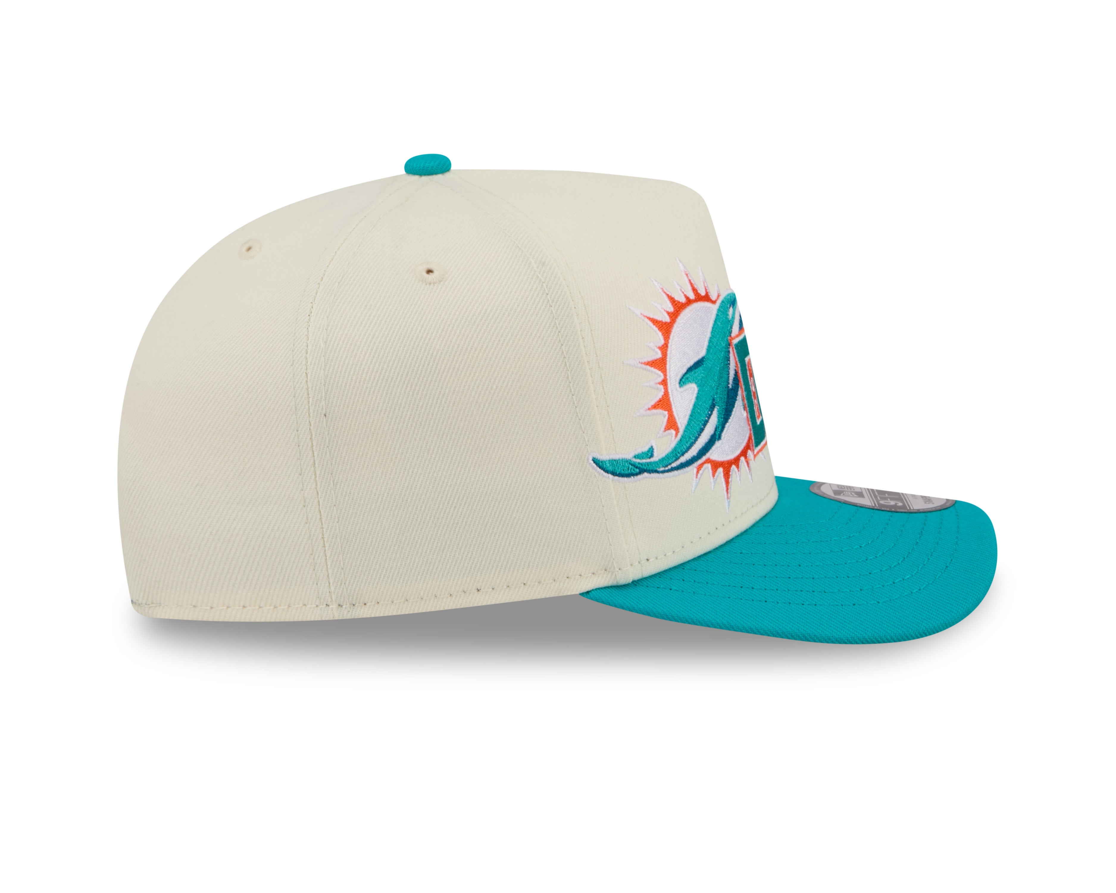 New Era - 9FIFTY A-Frame Snapback - Classics - Miami Dolphins Chrome/Teal - Headz Up 