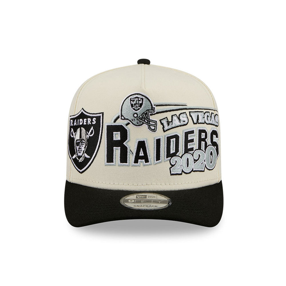 New Era - 9FIFTY A-Frame Snapback - Classics - Las Vegas Raiders - Chrome/Black - Headz Up 
