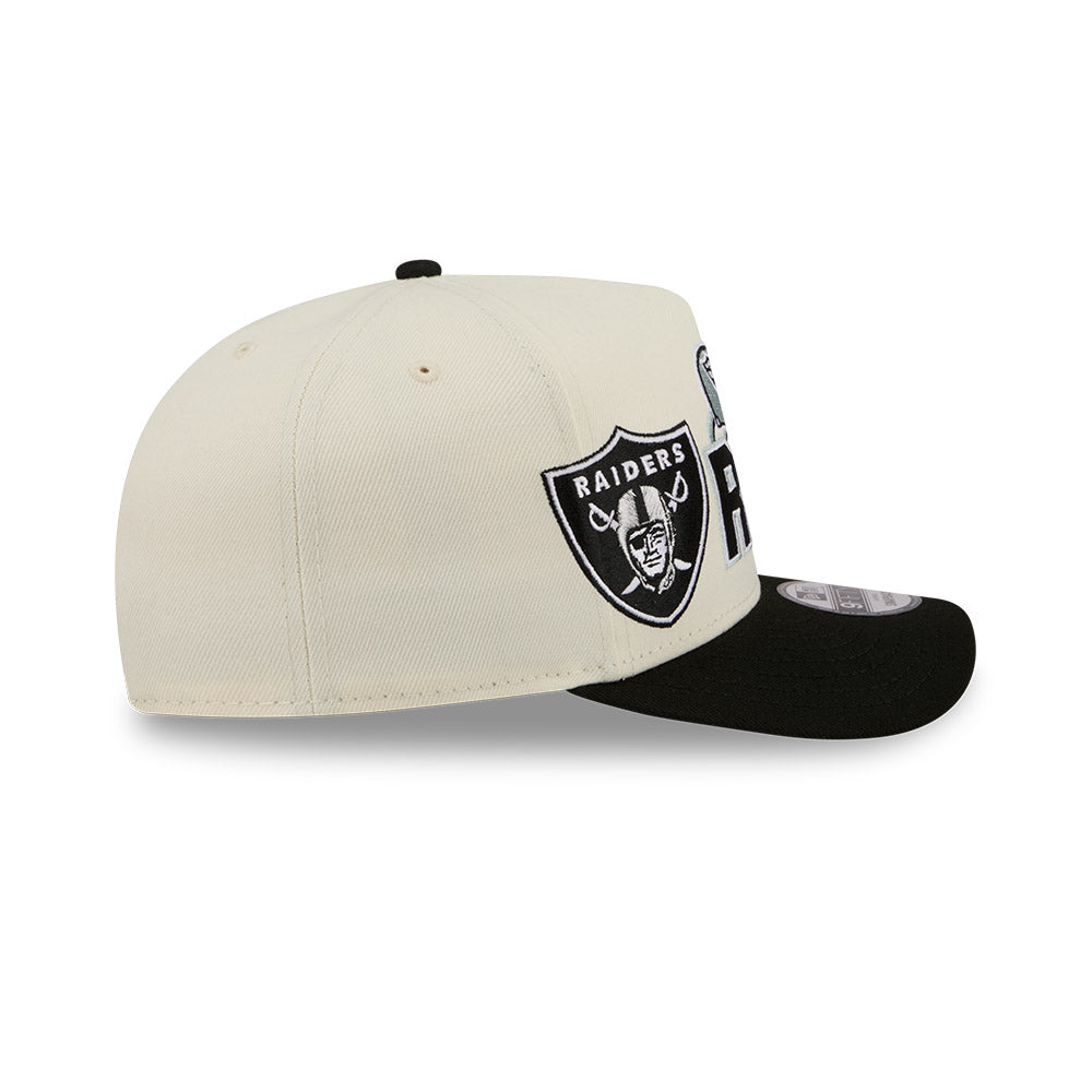 New Era - 9FIFTY A-Frame Snapback - Classics - Las Vegas Raiders - Chrome/Black - Headz Up 