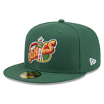 New Era - 59FIFTY Fitted Cap - Seattle Supersonics - Hardwood Classic - Dark Green - Headz Up 