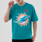 New Era - NFL Oversize Mesh Tee - Miami Dolphins - Headz Up 