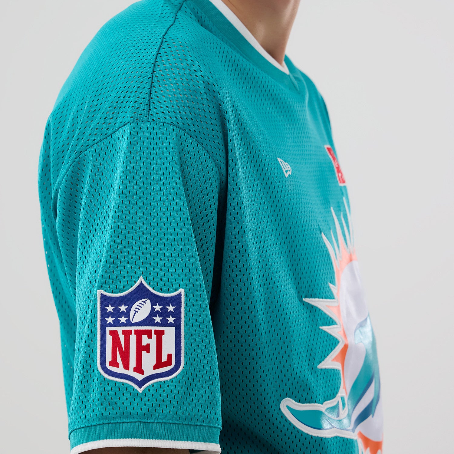 New Era - NFL Oversize Mesh Tee - Miami Dolphins - Headz Up 