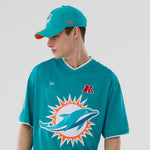 New Era - NFL Oversize Mesh Tee - Miami Dolphins - Headz Up 